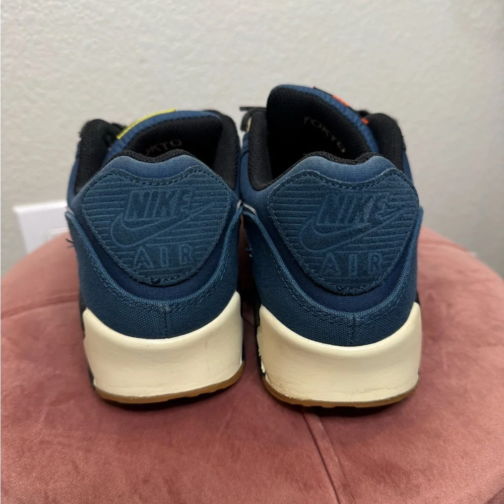 Nike Air Max 90 Tokyo Japan City Pack Navy Sneakers Men Size 9.5 Limited Edition